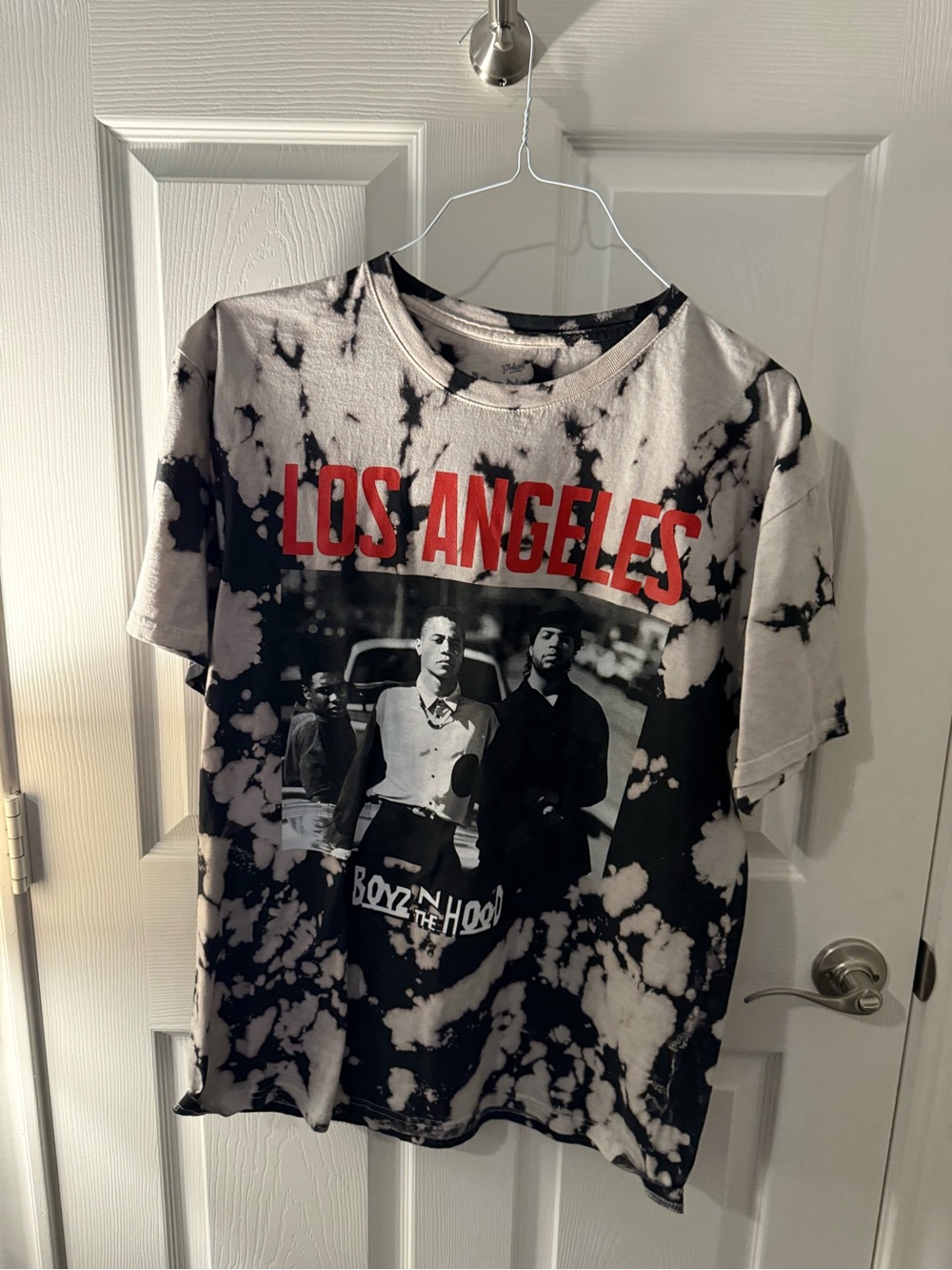 Los Angeles Graphic Tie-Dye Tee - Black & White